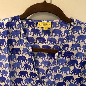 Roberta Roller Rabbit elephant print tunic cover up